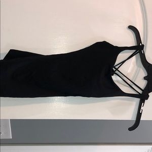 Lululemon Tank with Removable Pads, black, size 2